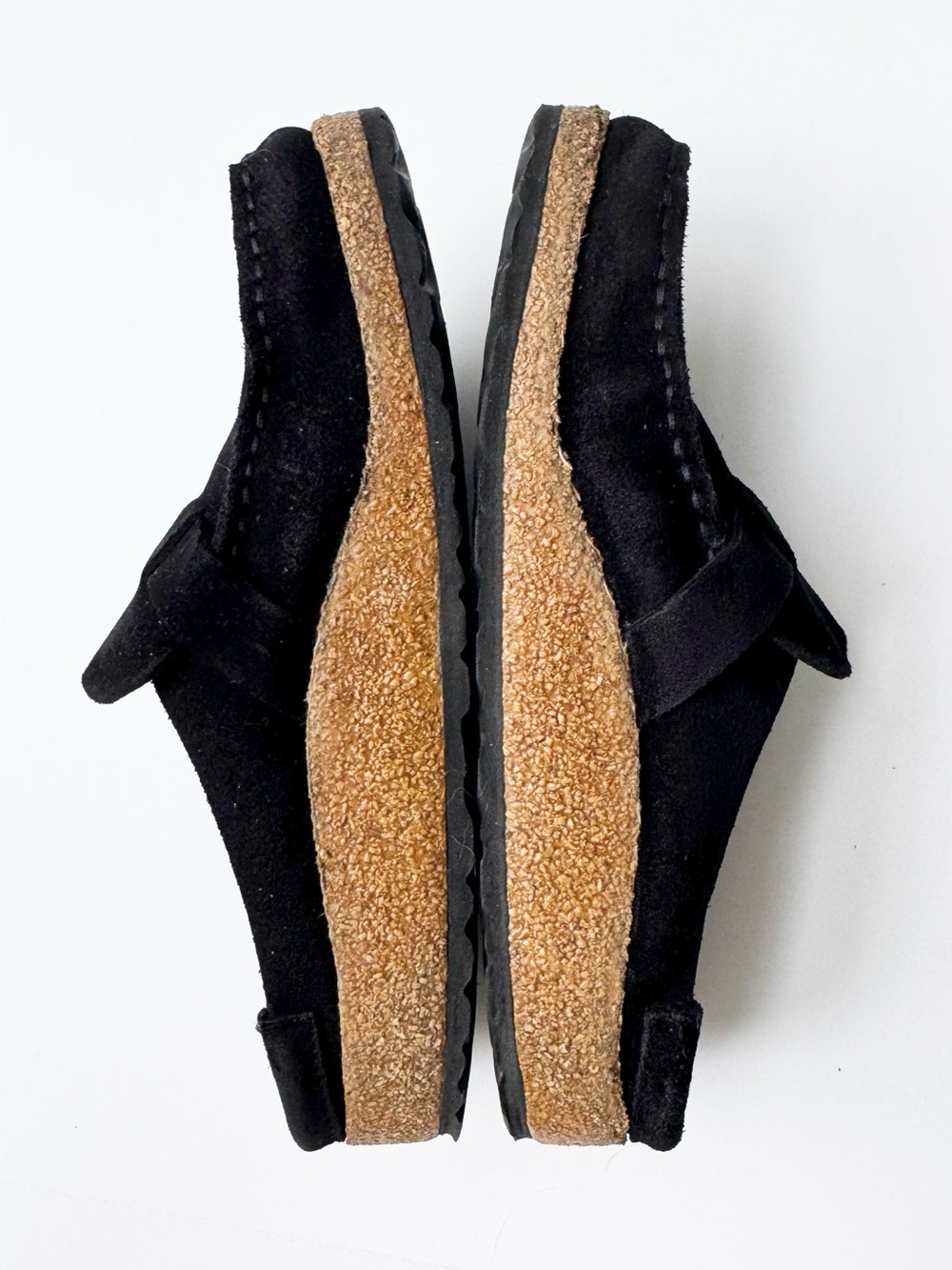 Birkenstock Buckley Moccasin Clog Slide in Black Suede | 37 (6) - Picture 4 of 10